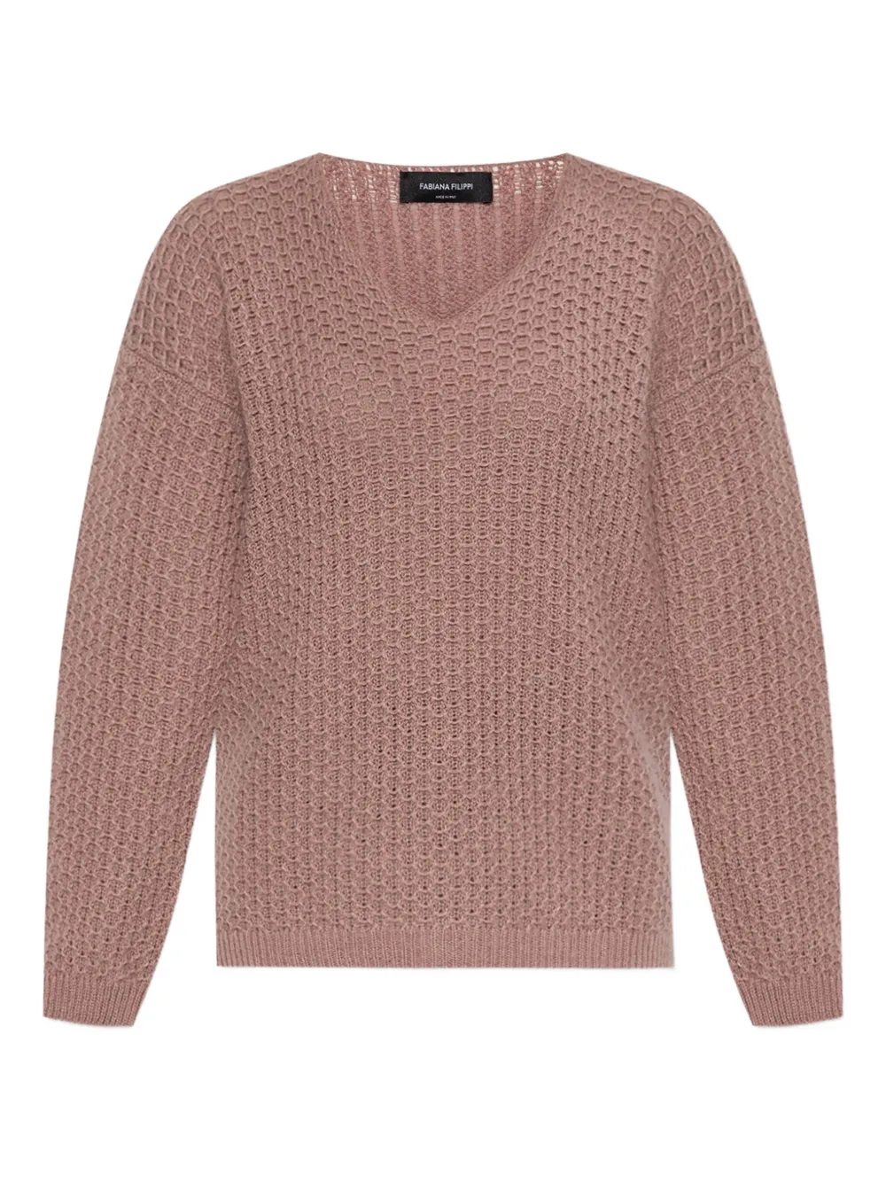 Джемпер с V-образным вырезом Fabiana Filippi, розовый
Джемпер с V-образным вырезом Fabiana Filippi, розовый