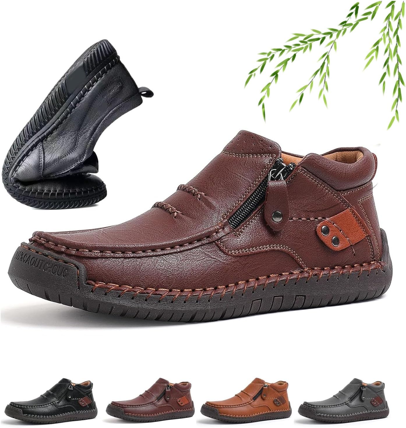 Мужские ботинки с боковой молнией, кожаные ручной работы на платформе, ботинки типа чукка на щиколотку, слипоны и лоферы для походов, вождения и как мокасины Noworfewer, красный
Мужские ботинки с боковой молнией, кожаные ручной работы на платформе, ботинки типа чукка на щиколотку, слипоны и лоферы для походов, вождения и как мокасины Noworfewer, красный