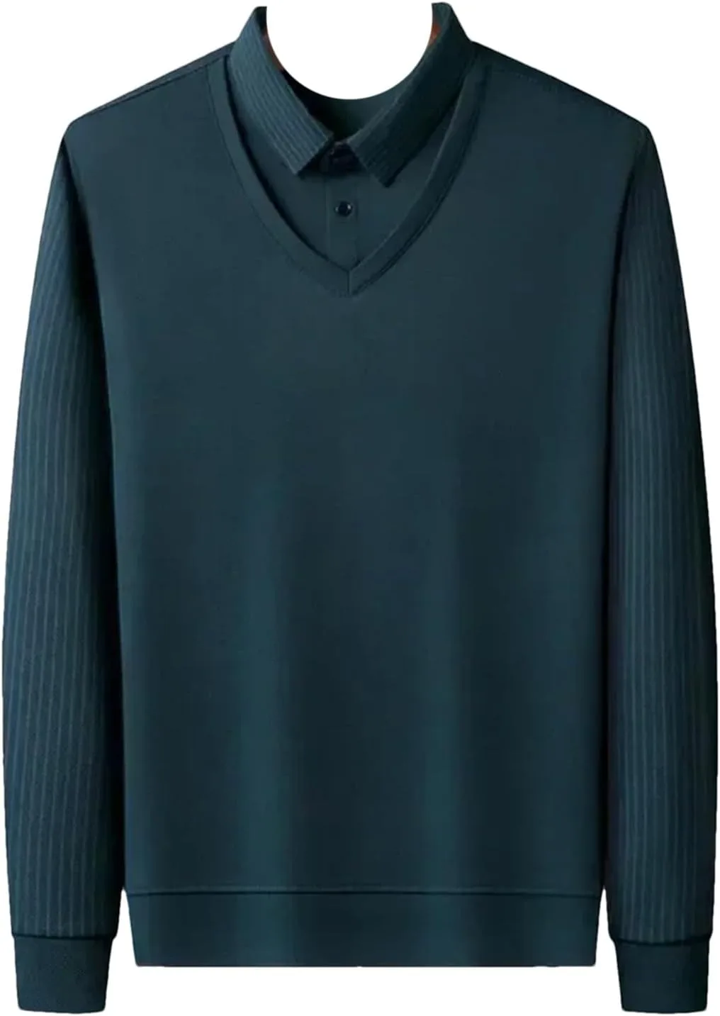 Футболка с имитацией воротника, мужская, повседневная, с длинными рукавами
Футболка с имитацией воротника, мужская, повседневная, с длинными рукавами