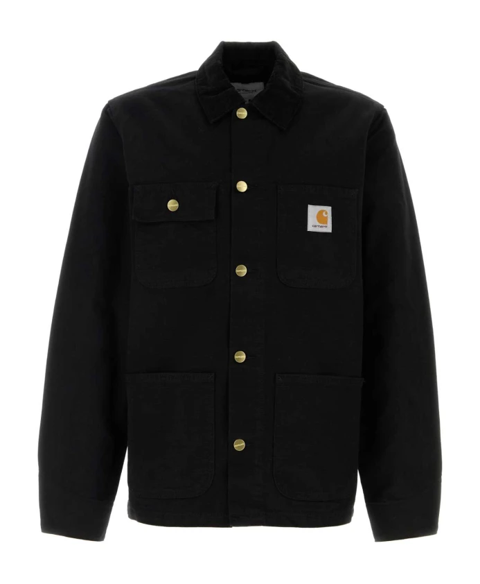 Черное хлопковое пальто «Мичиган» Carhartt Wip, черный
Черное хлопковое пальто «Мичиган» Carhartt Wip, черный