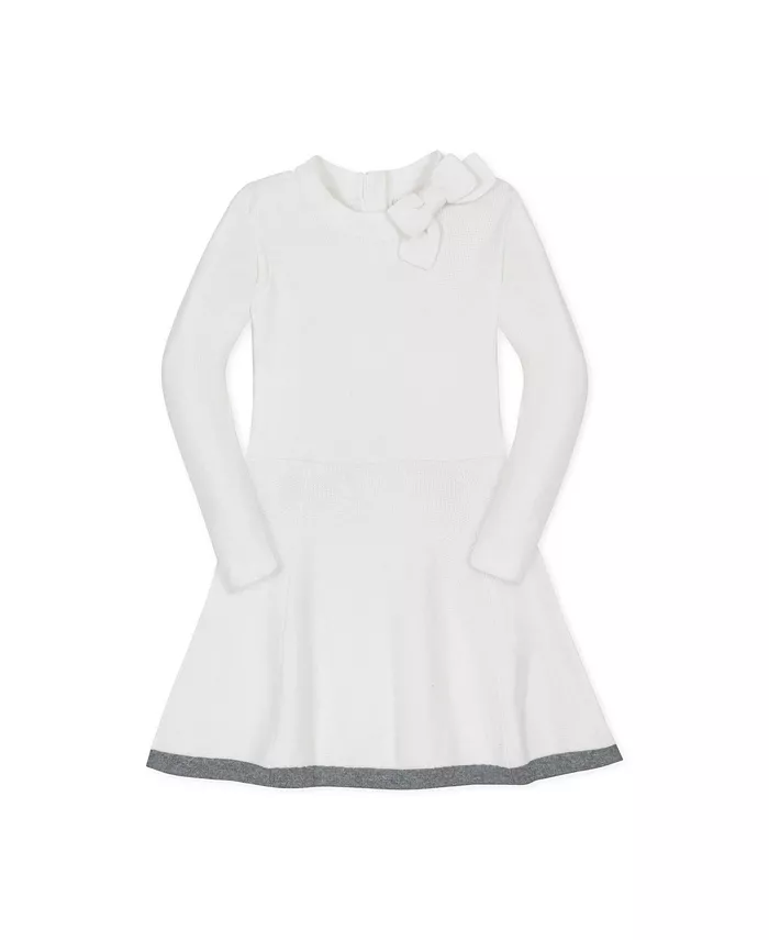 Детское платье-свитер с длинными рукавами и воротником-стойкой, украшенное бантиком Hope & Henry, белый
Детское платье-свитер с длинными рукавами и воротником-стойкой, украшенное бантиком Hope & Henry, белый