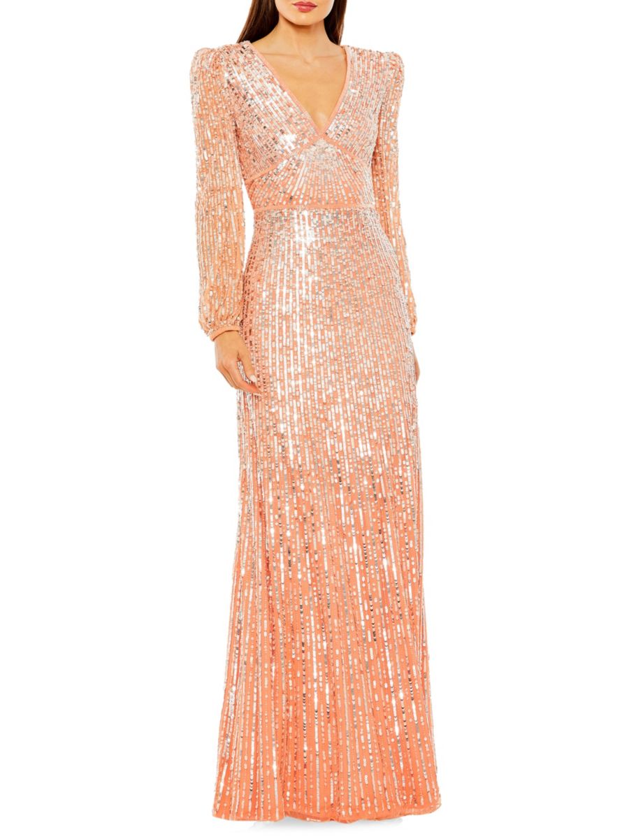 Платье-футляр с завышенной талией и пайетками Mac Duggal, цвет Peach
Платье-футляр с завышенной талией и пайетками Mac Duggal, цвет Peach