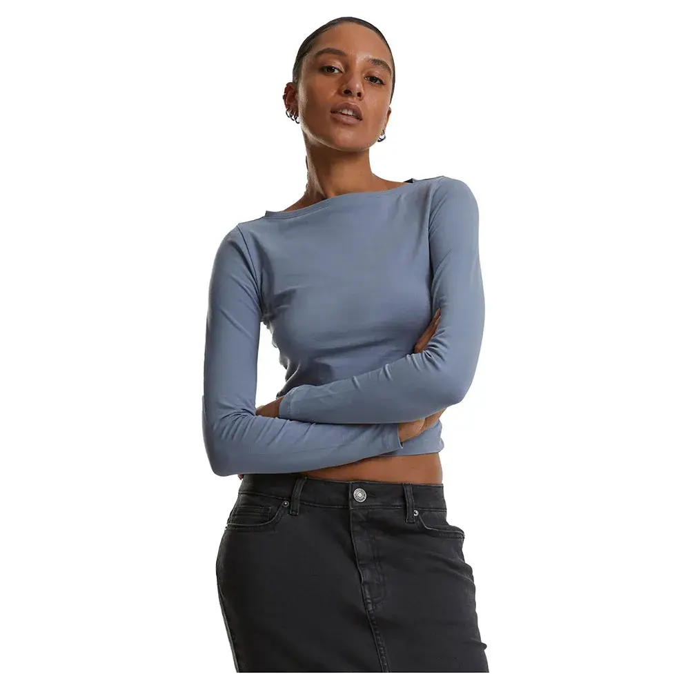 Лонгслив Urban Classics Ruffled Super Slim, синий
Лонгслив Urban Classics Ruffled Super Slim, синий