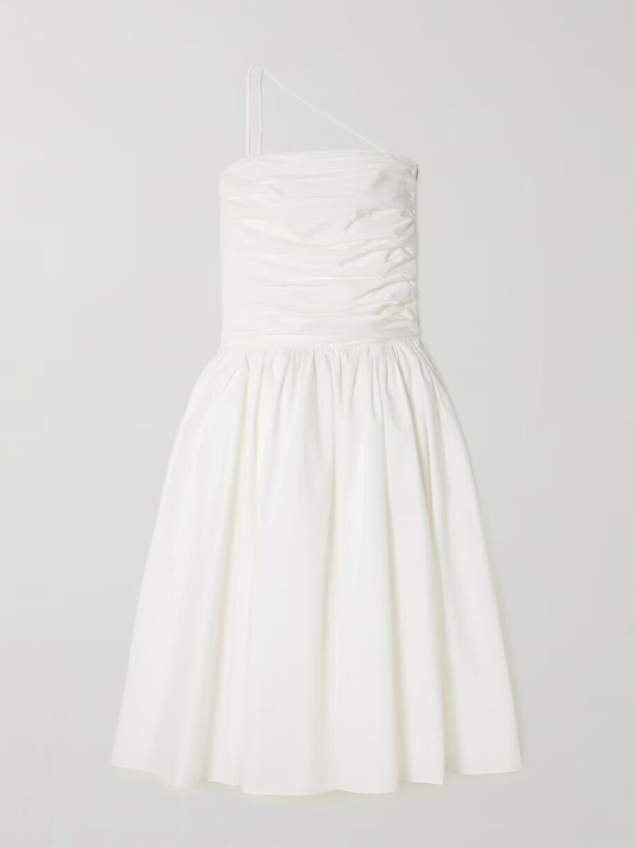Платье миди Laana из поплина со сборками Abadia, белый
Платье миди Laana из поплина со сборками Abadia, белый