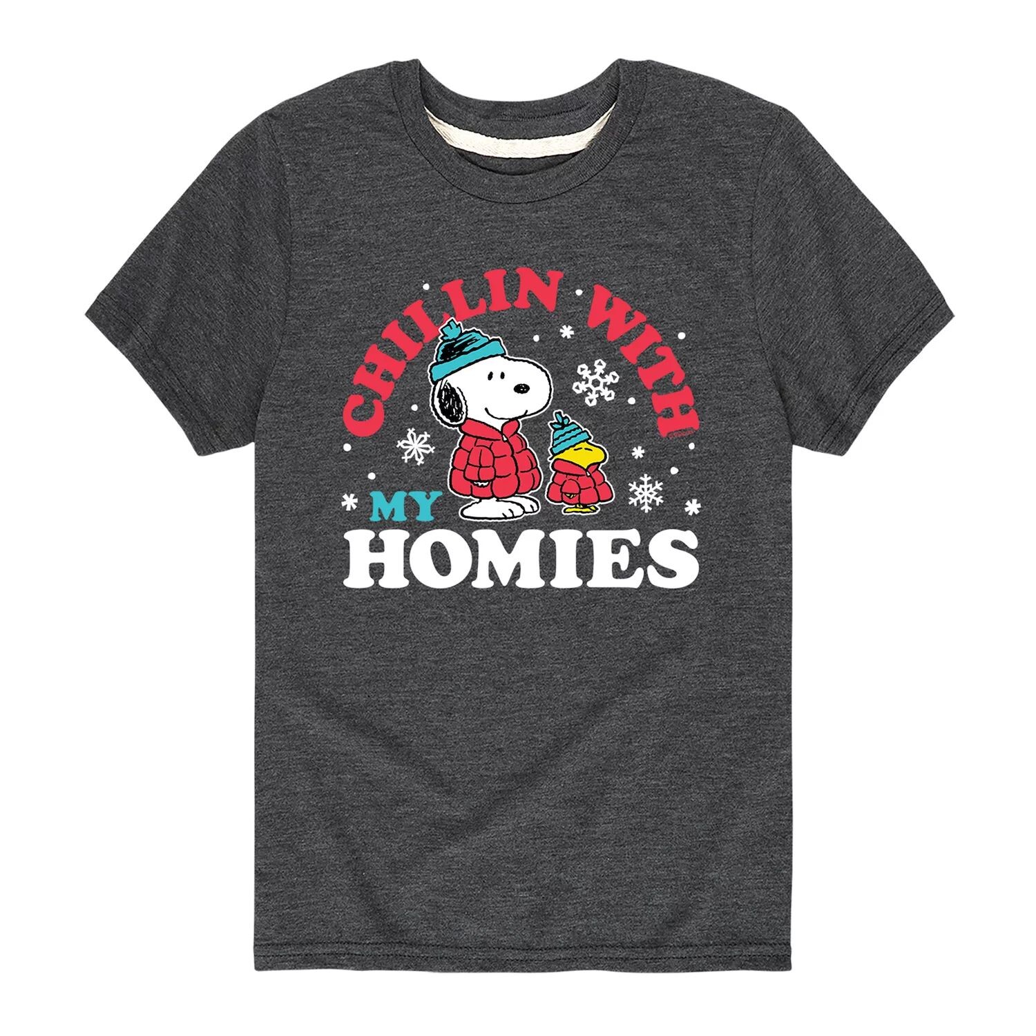 Футболка с рисунком Peanuts Chillin Homies для мальчиков 8–20 лет Licensed Character, серый
Футболка с рисунком Peanuts Chillin Homies для мальчиков 8–20 лет Licensed Character, серый