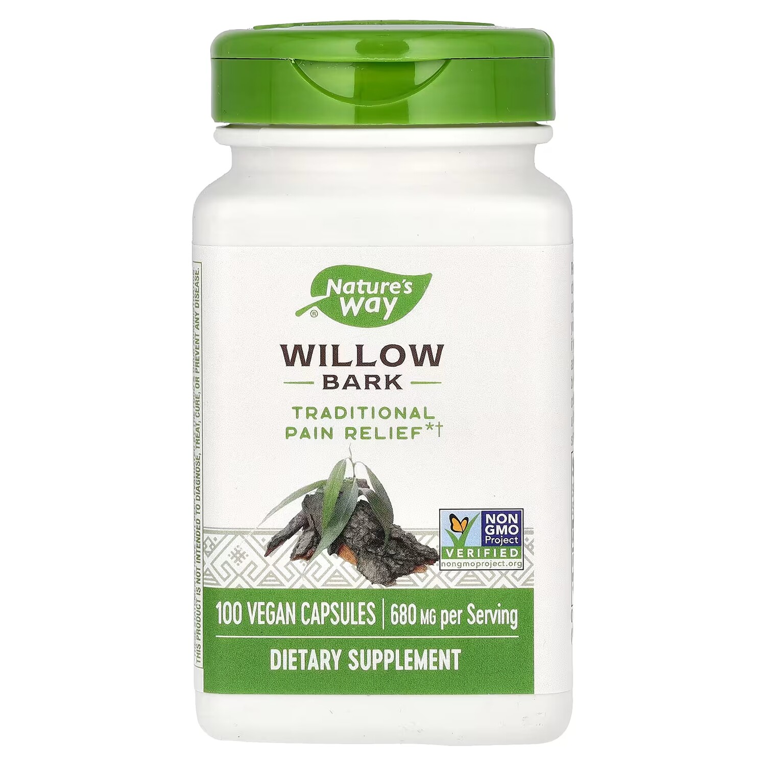 Добавка Nature's Way Willow Bark 680 мг, 100 веганских капсул 
Добавка Nature's Way Willow Bark 680 мг, 100 веганских капсул