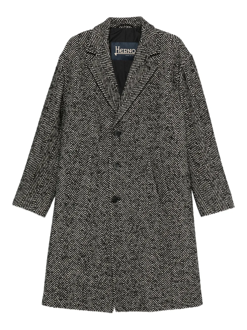 Однобортное пальто Herno, черный
Однобортное пальто Herno, черный