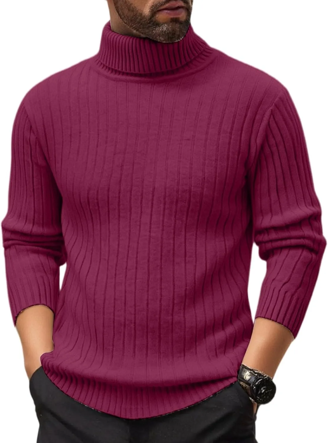 DuDubaby Oversized свитер мужской, Solid Color, Turtleneck, Ribbed Knit
DuDubaby Oversized свитер мужской, Solid Color, Turtleneck, Ribbed Knit