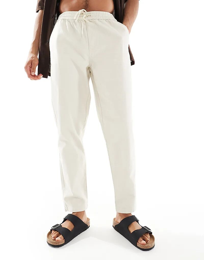 Льняные брюки River Island цвета экрю
Льняные брюки River Island цвета экрю
