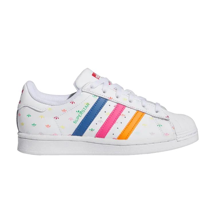 Кроссовки adidas Superstar J 'Allover Trefoild Print - White Magenta Orange', белый
Кроссовки adidas Superstar J 'Allover Trefoild Print - White Magenta Orange', белый