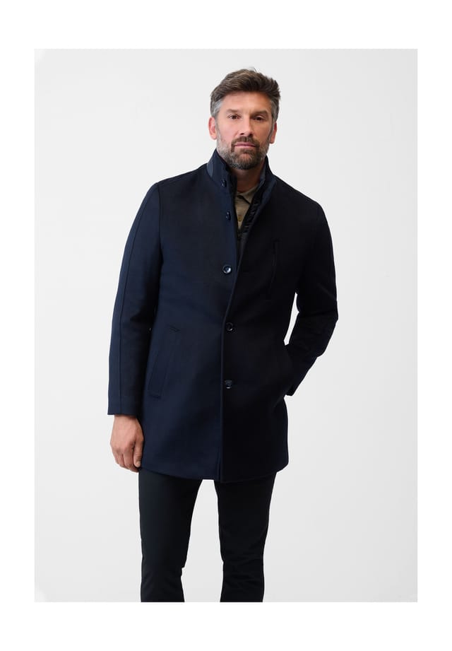 Пальто из шерсти Mauro с воротником-стойкой Ricano, синий
Пальто из шерсти Mauro с воротником-стойкой Ricano, синий