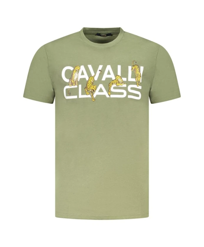 Зеленая футболка с рисунком под гепарда Cavalli Class, зеленый
Зеленая футболка с рисунком под гепарда Cavalli Class, зеленый