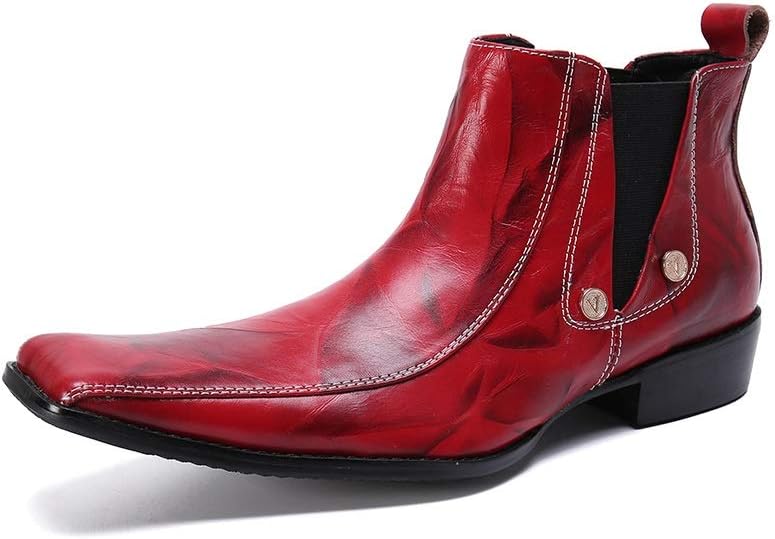 Ботинки Rui Landed для мужчин, высокие, слипоны, из натуральной кожи, с изысканными металлическими элементами, в стиле Челси (Цвет: красный, Размер: 6 M US)
Ботинки Rui Landed для мужчин, высокие, слипоны, из натуральной кожи, с изысканными металлическими элементами, в стиле Челси (Цвет: красный, Размер: 6 M US)
