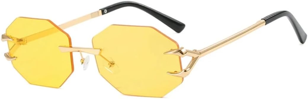 Солнцезащитные очки с защитой UV400 | Панк, без оправы, металлические линзы, цветные линзы | для женщин и мужчин, для занятий спортом на открытом воздухе и вождения DSVIGF, Yellow
Солнцезащитные очки с защитой UV400 | Панк, без оправы, металлические линзы, цветные линзы | для женщин и мужчин, для занятий спортом на открытом воздухе и вождения DSVIGF, Yellow