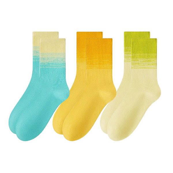 Женские градиентные носки 3 шт мягкие эластичные вязаные удобные стильные на каждый день Anna-Kaci, Blue Orange Green
Женские градиентные носки 3 шт мягкие эластичные вязаные удобные стильные на каждый день Anna-Kaci, Blue Orange Green