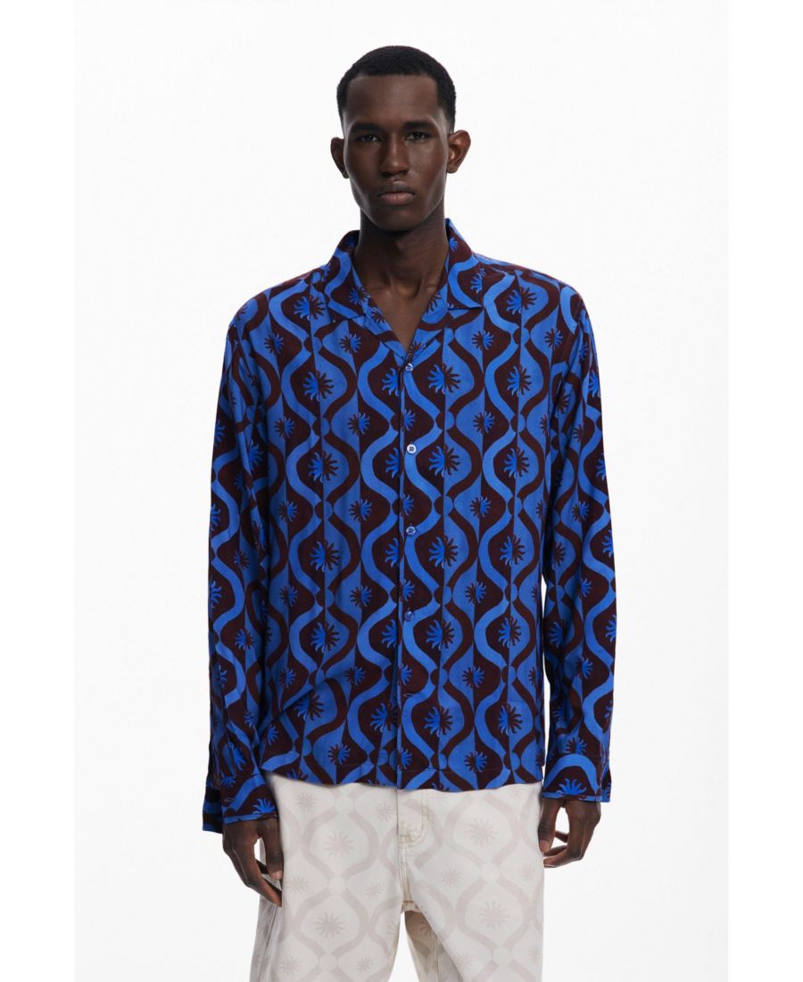 Мужская рубашка с длинными рукавами и изображением солнца Desigual, Blue
Мужская рубашка с длинными рукавами и изображением солнца Desigual, Blue