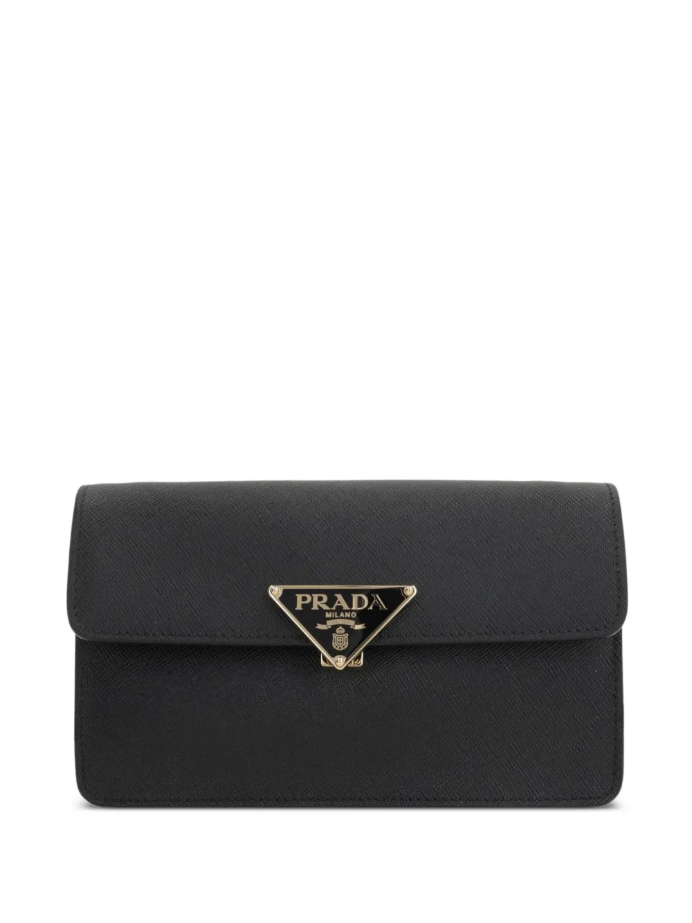 Мини-сумка из сафьяновой кожи с логотипом Prada, черный
Мини-сумка из сафьяновой кожи с логотипом Prada, черный