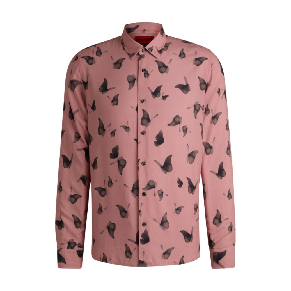 Рубашка свободного кроя из поплина с сезонным принтом HUGO, светло-розовый
Рубашка свободного кроя из поплина с сезонным принтом HUGO, светло-розовый
