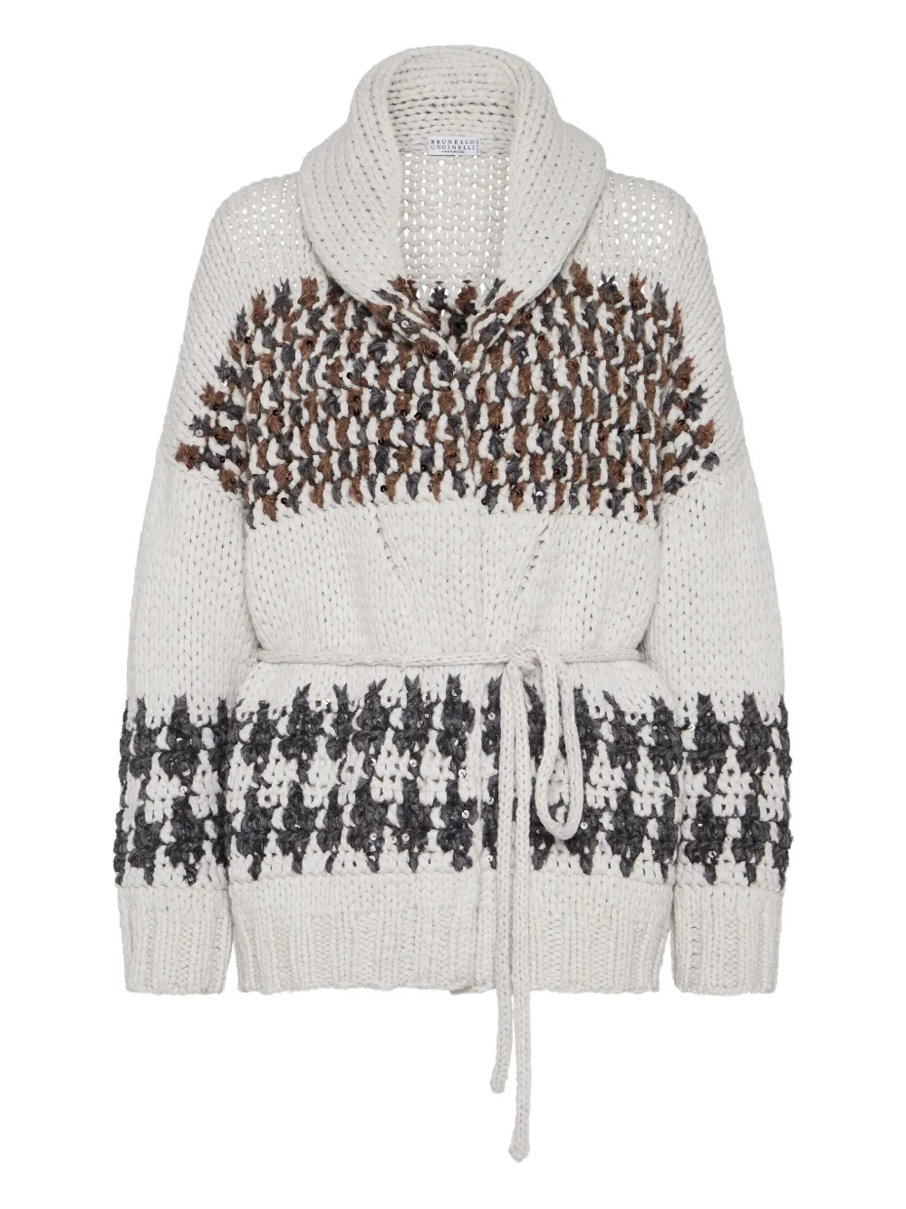 Кардиган с лацканами-шалькой Brunello Cucinelli, нейтральный
Кардиган с лацканами-шалькой Brunello Cucinelli, нейтральный