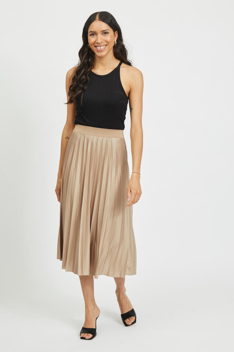 Плиссированная юбка миди Vila, серый
Плиссированная юбка миди Vila, серый