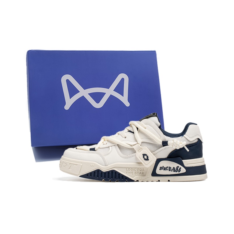 MIIOW Скользоустойчивые износостойкие дышащие низкие скейтерские кроссовки мужские Box - бежево-голубые, цвет Beige Blue
MIIOW Скользоустойчивые износостойкие дышащие низкие скейтерские кроссовки мужские Box - бежево-голубые, цвет Beige Blue