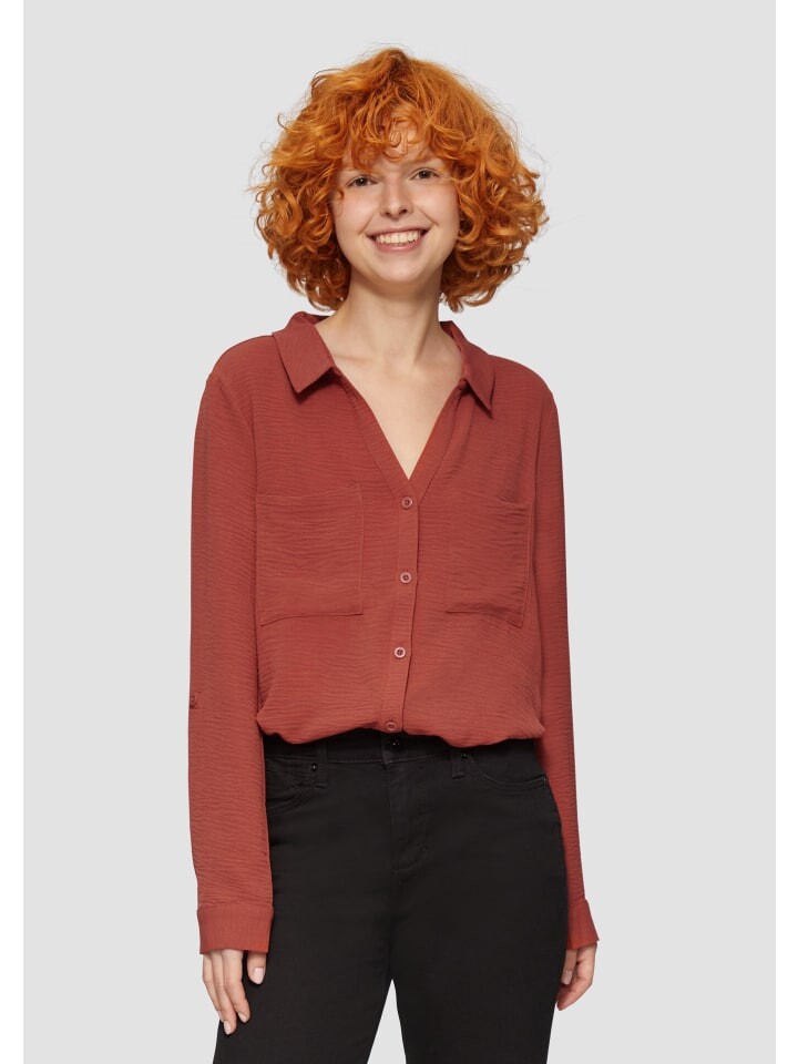 Блуза QS Bluse langarm, красный
Блуза QS Bluse langarm, красный