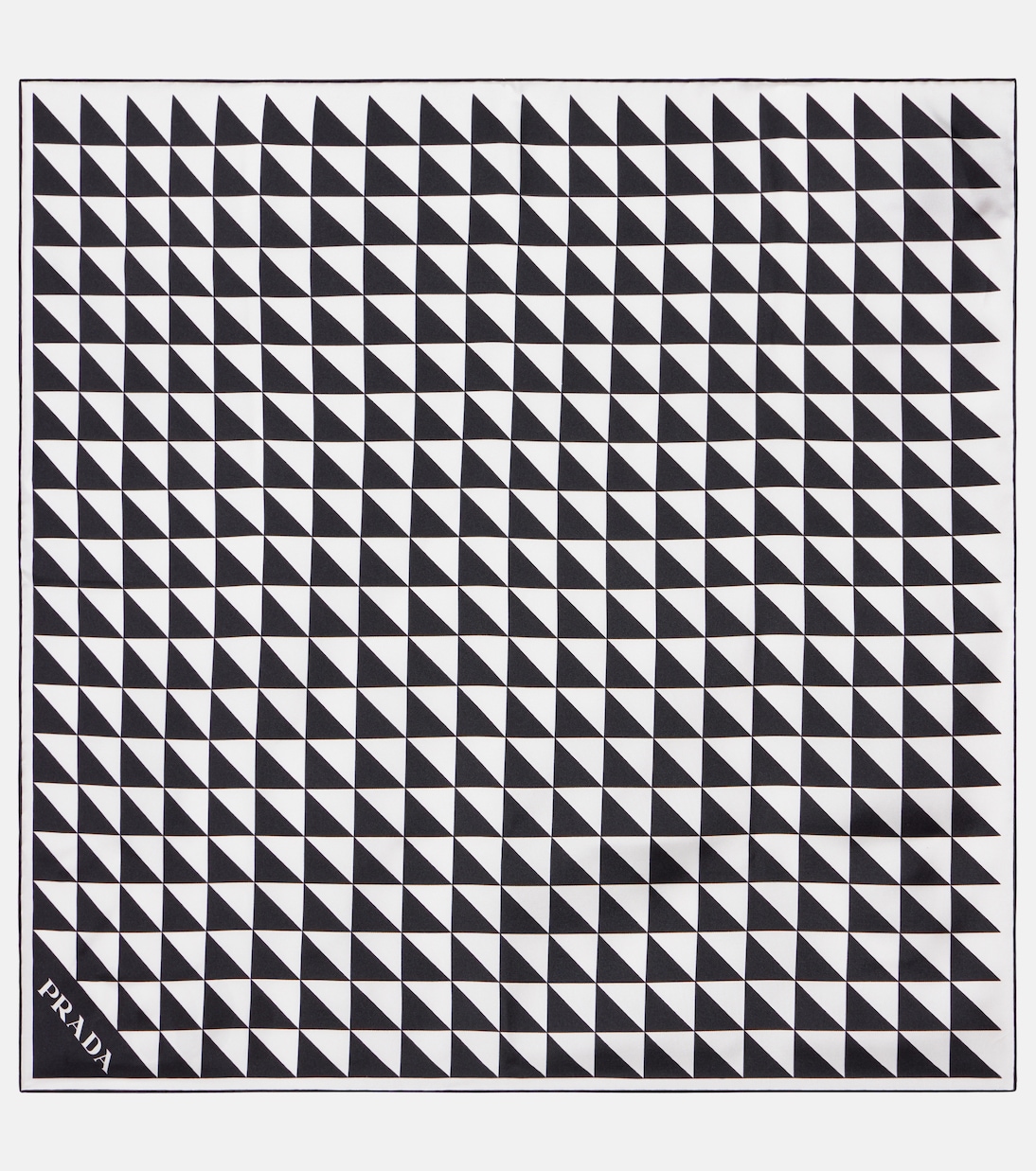 Шелковый шарф из жаккардового твила Prada, черный
Шелковый шарф из жаккардового твила Prada, черный