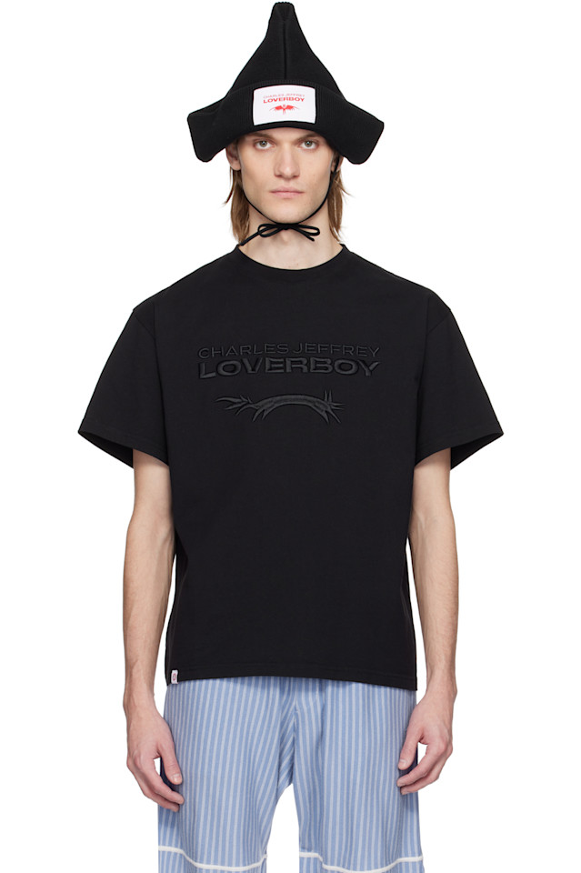 Футболка с логотипом Charles Jeffrey Loverboy, черный 
Футболка с логотипом Charles Jeffrey Loverboy, черный
