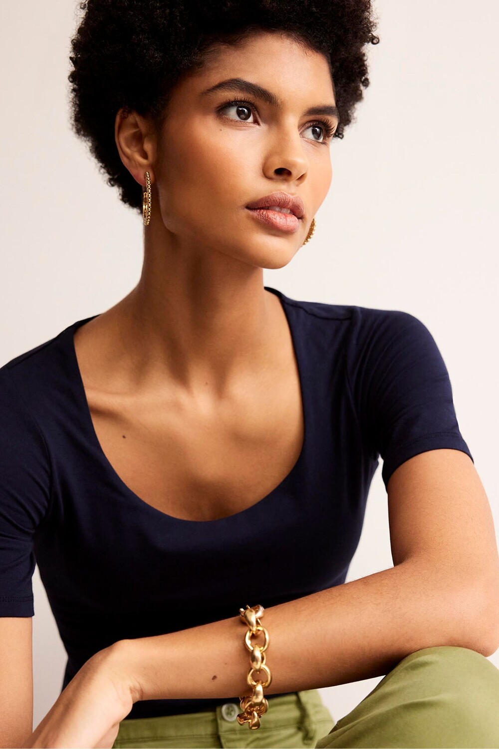 Футболка с двухслойным вырезом Boden, синий
Футболка с двухслойным вырезом Boden, синий