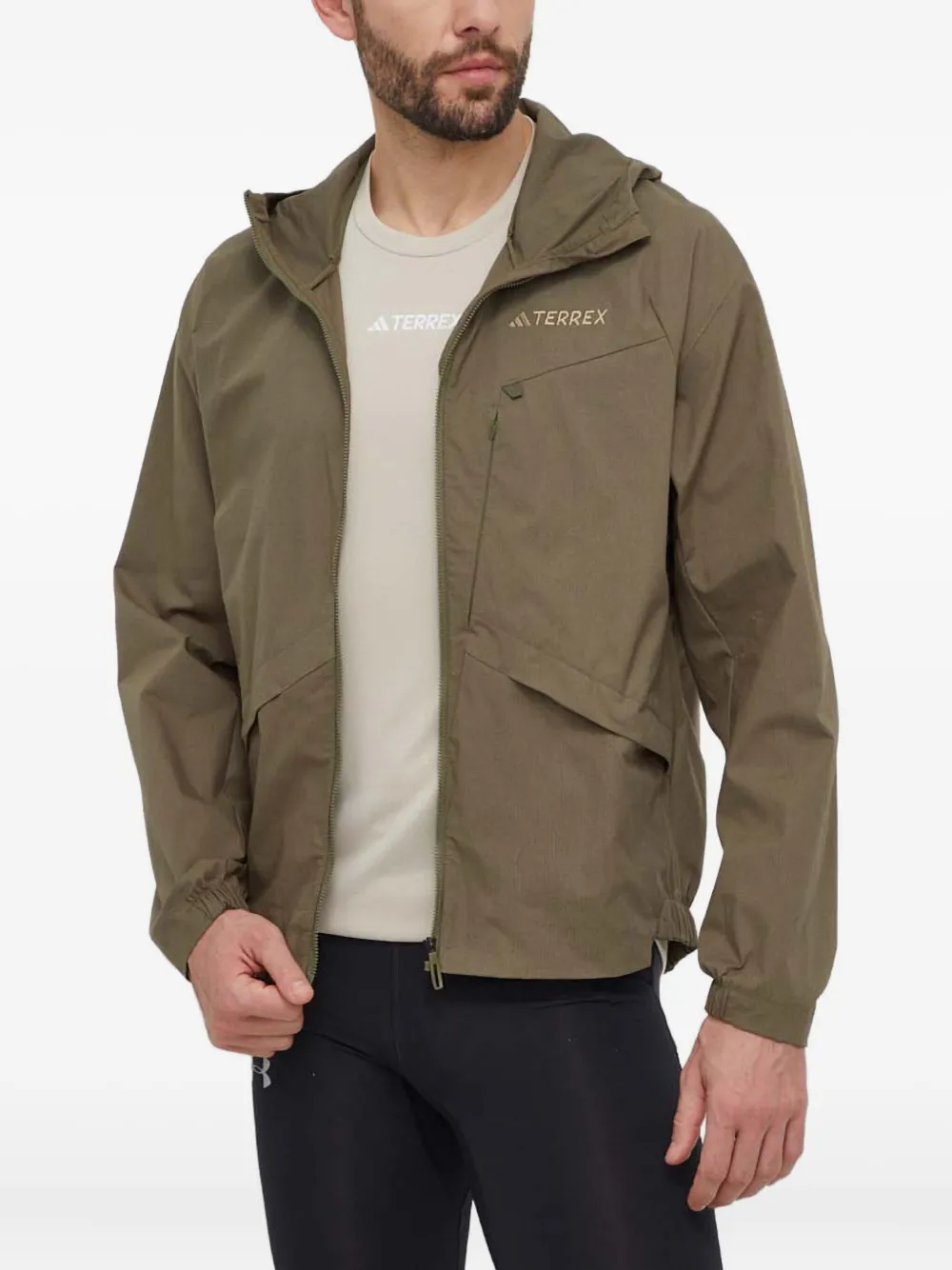 Куртка с капюшоном на молнии adidas, зеленый
Куртка с капюшоном на молнии adidas, зеленый