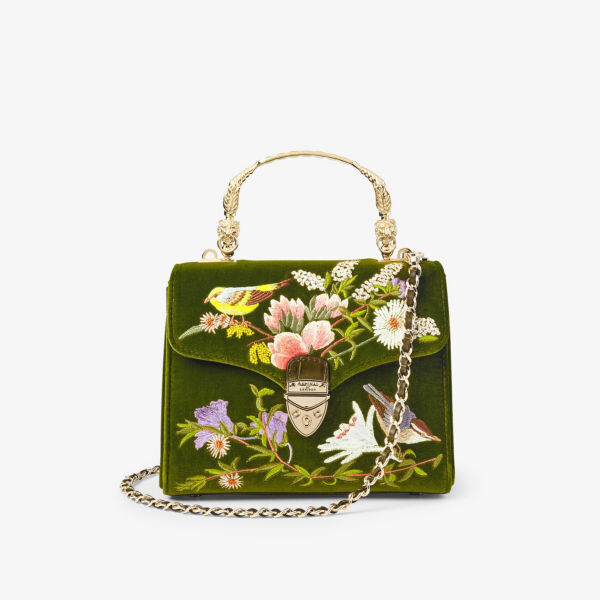 Миниатюрная сумка через плечо mayfair из бархата и кожи Aspinal Of London, зеленый
Миниатюрная сумка через плечо mayfair из бархата и кожи Aspinal Of London, зеленый