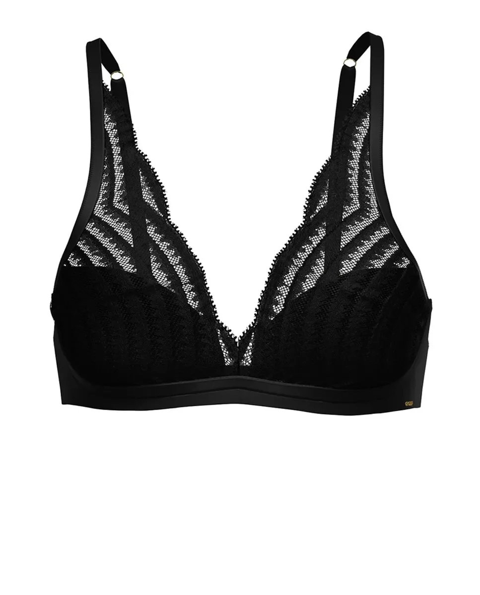 Черный треугольный бюстгальтер Boss, черный
Черный треугольный бюстгальтер Boss, черный