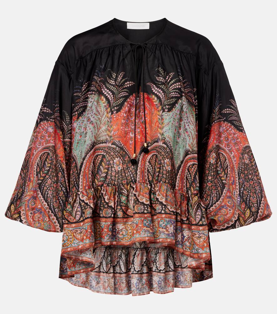 Шелковый топ с рюшами Rhiannon Zimmermann, Black Paisley
Шелковый топ с рюшами Rhiannon Zimmermann, Black Paisley