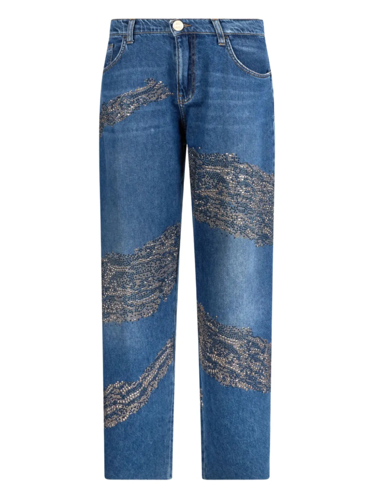 Джинсы-баллоны с заклепками и драгоценными камнями LIU JO, синий
Джинсы-баллоны с заклепками и драгоценными камнями LIU JO, синий