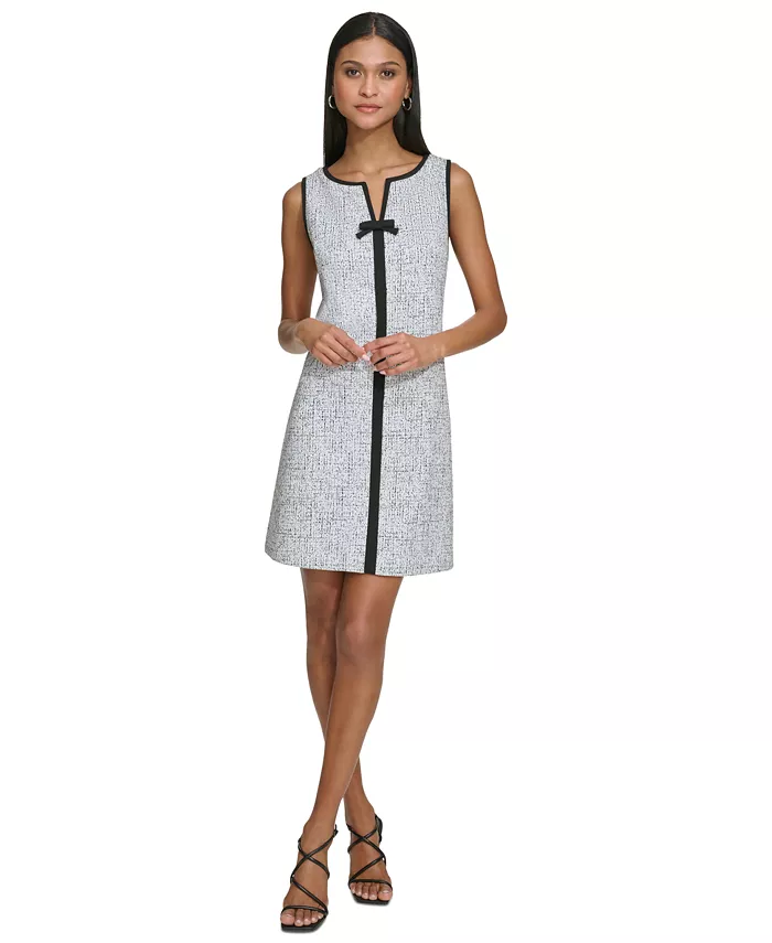 Женское мини-платье из жаккардовой вязки с крапинками KARL LAGERFELD PARIS, серый
Женское мини-платье из жаккардовой вязки с крапинками KARL LAGERFELD PARIS, серый