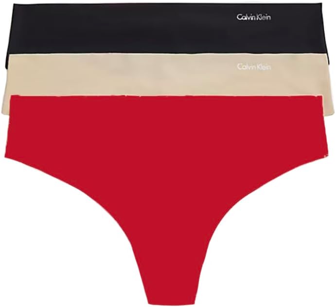 Женские бесшовные трусики-стринги Calvin Klein Invisibles, 3 шт., Rouge/Peyote/Black
Женские бесшовные трусики-стринги Calvin Klein Invisibles, 3 шт., Rouge/Peyote/Black