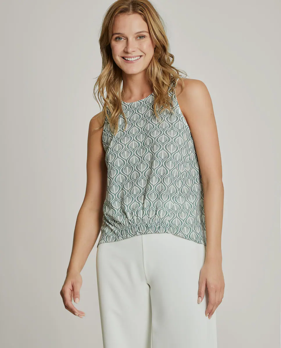 Женский топ без рукавов с принтом Trucco, зеленый
Женский топ без рукавов с принтом Trucco, зеленый