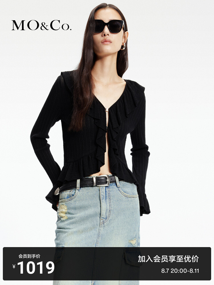 Свитер приталенный Moco Moanke 2024 с V-образным вырезом и рюшами, черный
Свитер приталенный Moco Moanke 2024 с V-образным вырезом и рюшами, черный