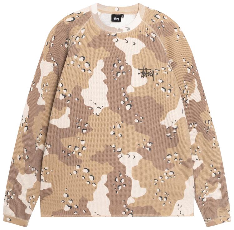 Лонгслив Stussy Raglan Thermal Long-Sleeve Crew 'Desert Camo', загар
Лонгслив Stussy Raglan Thermal Long-Sleeve Crew 'Desert Camo', загар
