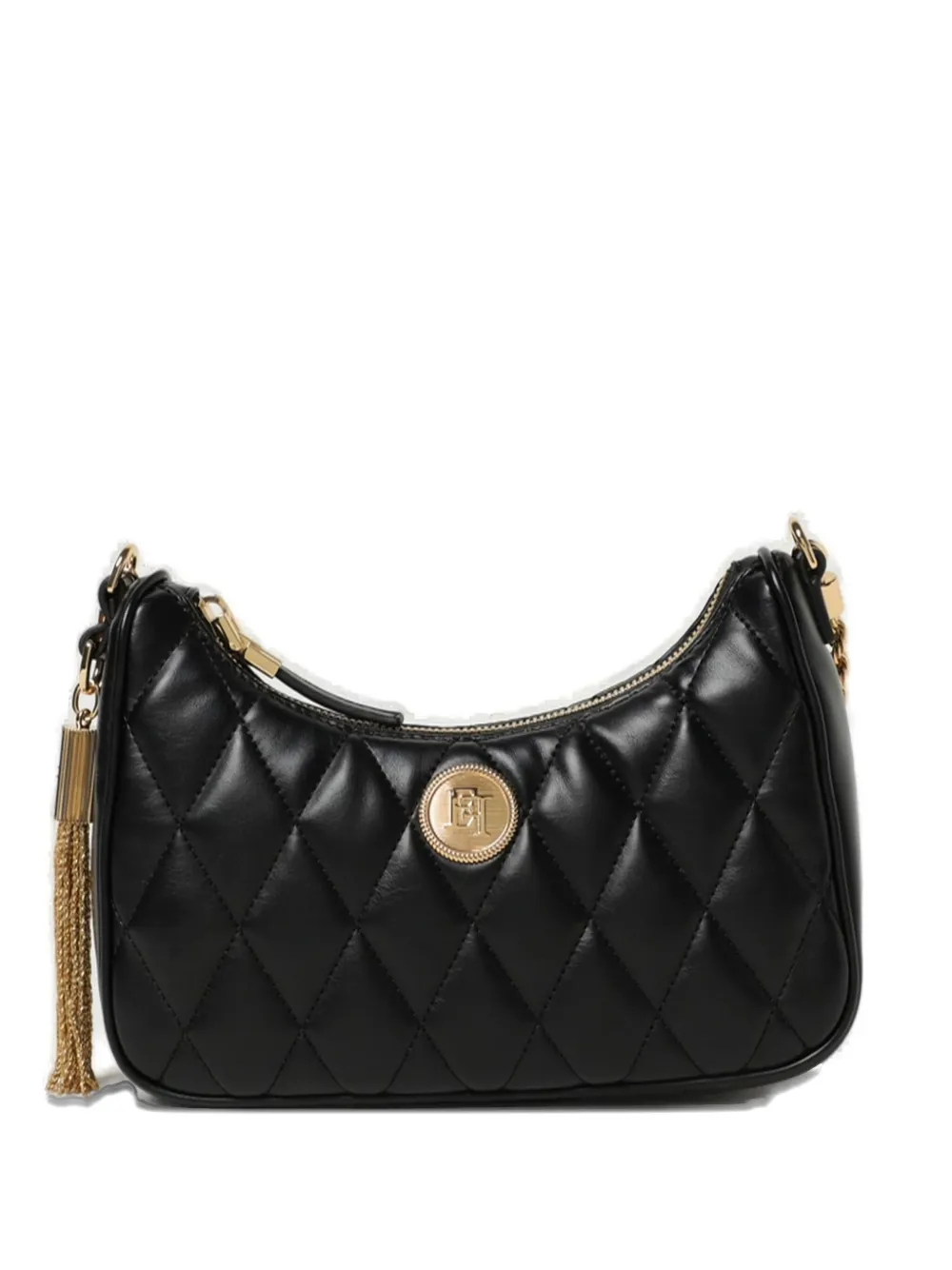 Стеганая сумка через плечо с цепочным ремешком Elisabetta Franchi, черный
Стеганая сумка через плечо с цепочным ремешком Elisabetta Franchi, черный
