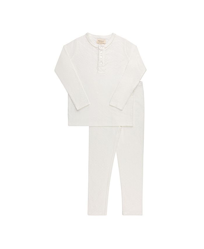 Унисекс комплект для отдыха с сердечками и звездами в технике пойнтель - Baby, Little Kid Ely's & Co., белый
Унисекс комплект для отдыха с сердечками и звездами в технике пойнтель - Baby, Little Kid Ely's & Co., белый