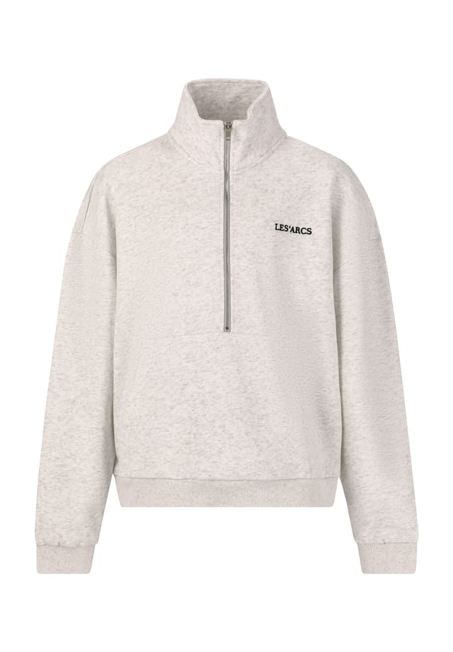 Толстовка ингеан с элегантной полумолнией Les' Arcs, белый
Толстовка ингеан с элегантной полумолнией Les' Arcs, белый