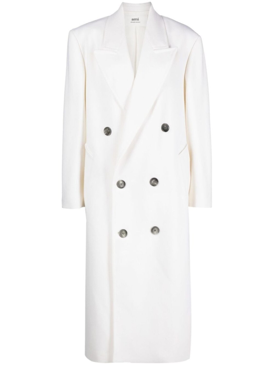 AMI Paris двубортное пальто из вирджинской шерсти, белый
AMI Paris двубортное пальто из вирджинской шерсти, белый