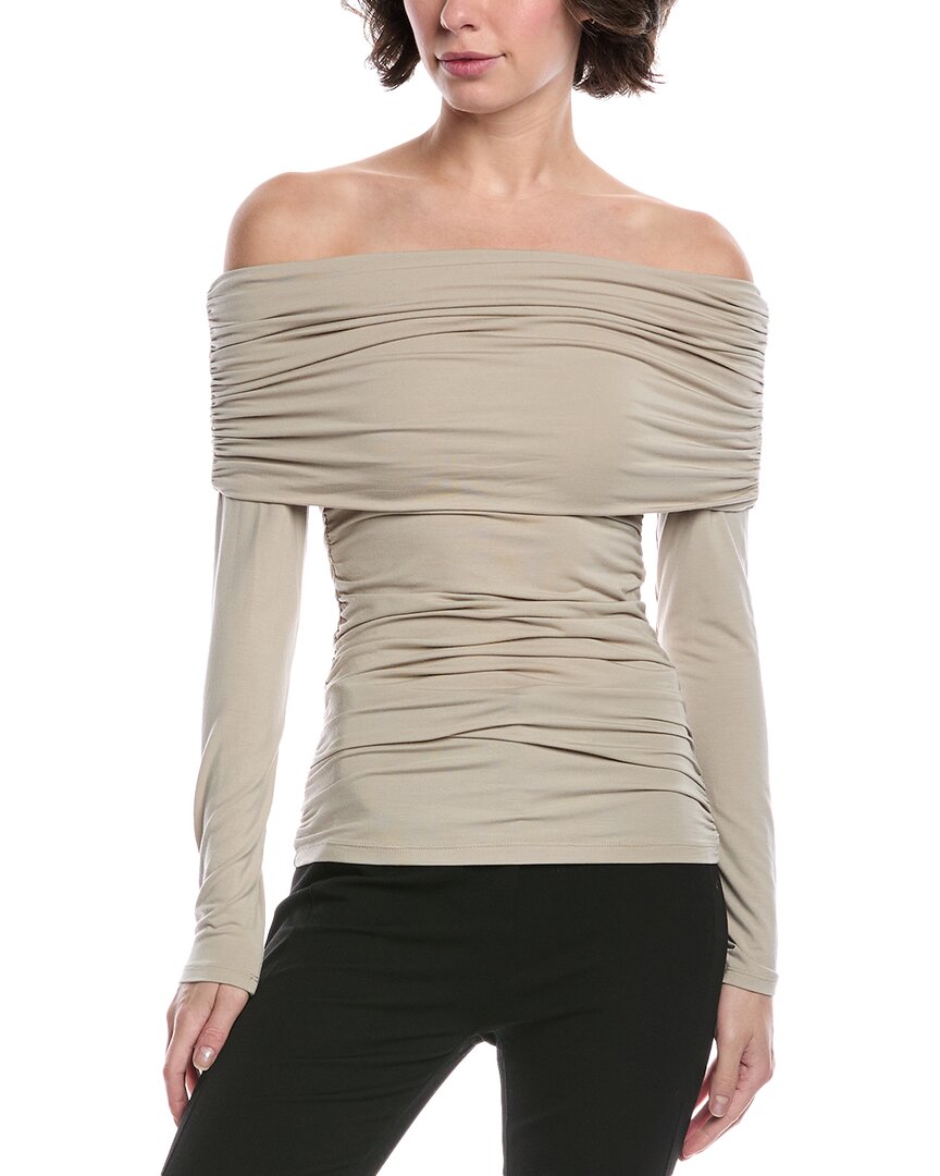 Rag & bone Лука Топ с открытыми плечами, серый 
Rag & bone Лука Топ с открытыми плечами, серый