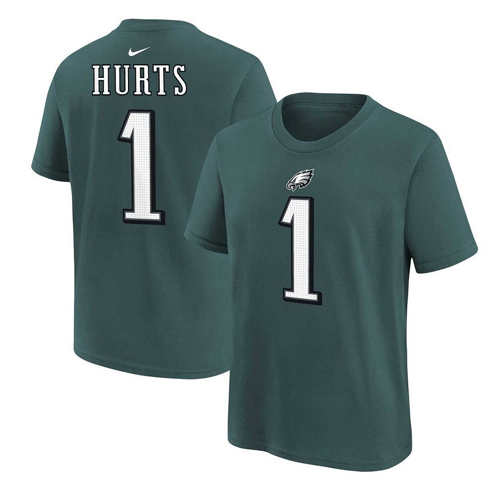Молодежная футболка Nike Jalen Hurts Midnight Green Philadelphia Eagles с именем и номером игрока, цвет Eag Green
Молодежная футболка Nike Jalen Hurts Midnight Green Philadelphia Eagles с именем и номером игрока, цвет Eag Green