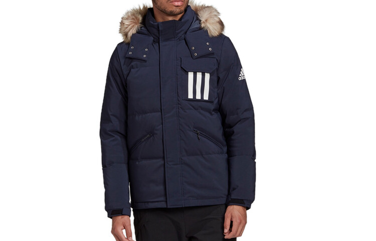 Пуховик Adidas 3-Stripes Puffa, черный 
Пуховик Adidas 3-Stripes Puffa, черный