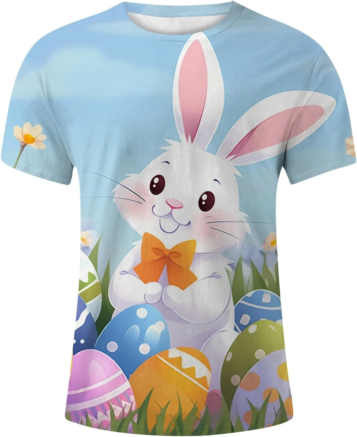 Мужская футболка с коротким рукавом и круглым вырезом, весенне-осенняя, с пасхальным принтом
Мужская футболка с коротким рукавом и круглым вырезом, весенне-осенняя, с пасхальным принтом