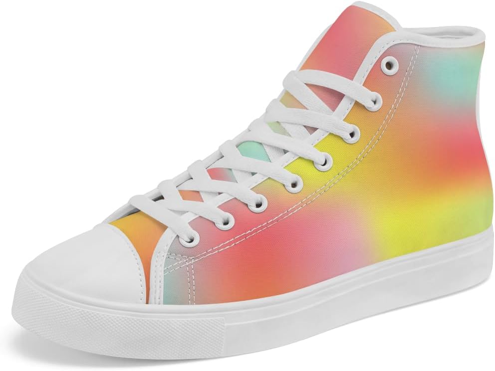 Высокие кеды с градиентным радужным рисунком для мужчин и женщин, кеды из парусины на шнуровке, повседневная обувь, подарок для папы и мамы Chebing, оранжевый
Высокие кеды с градиентным радужным рисунком для мужчин и женщин, кеды из парусины на шнуровке, повседневная обувь, подарок для папы и мамы Chebing, оранжевый