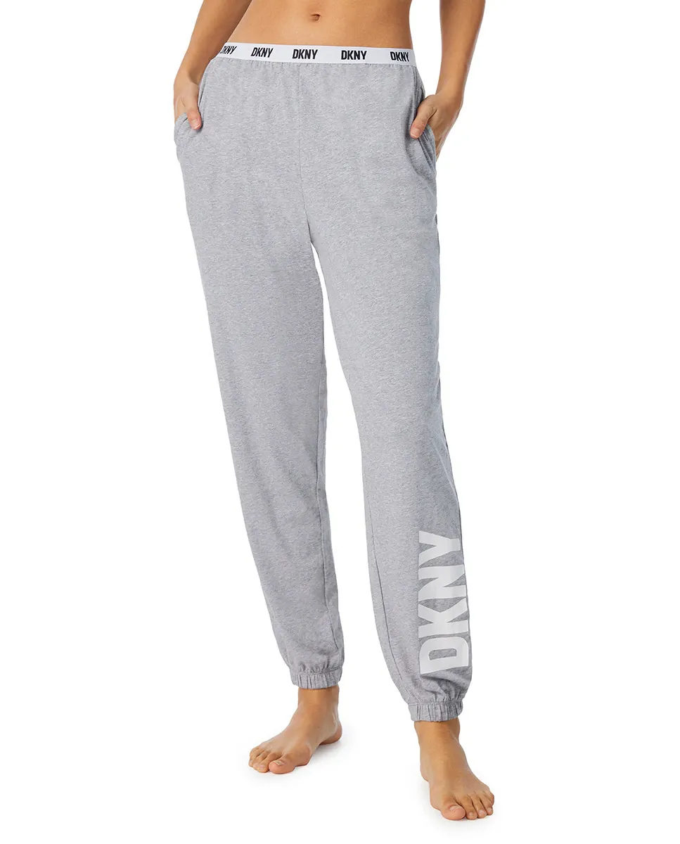 Женские длинные брюки-джоггеры с логотипом DKNY, серый
Женские длинные брюки-джоггеры с логотипом DKNY, серый