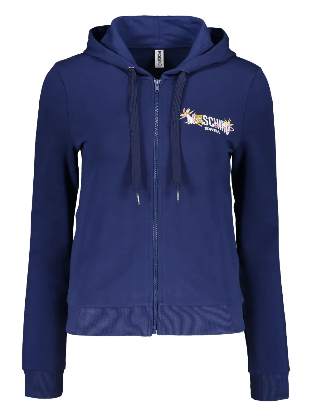 Худи на молнии с логотипом Moschino, синий
Худи на молнии с логотипом Moschino, синий